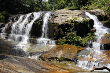 Khao Chamao Waterfall at Khao Chamao Khao - Wong National Park in Rayong, Thailand	