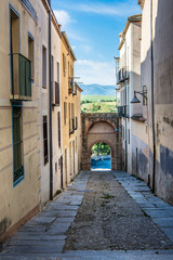 Obraz premium The Jewish neighborhood of Segovia is located in the historic center of the city, it has recently been restored by money from Israel (Spain)