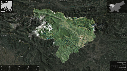 Gorenjska, Slovenia - composition. Satellite
