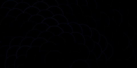 Dark BLUE vector pattern with spheres. Modern abstract illustration with colorful circle shapes. Pattern for websites.