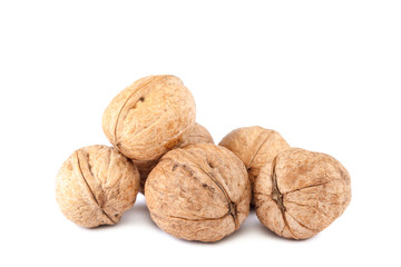 Walnuts isolated on a white background