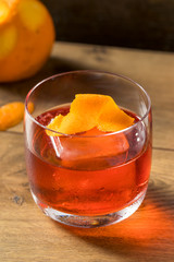 Refreshing Boozy Gin Negroni Cocktail