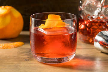 Refreshing Boozy Gin Negroni Cocktail