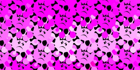 Dark pink vector template with flu signs.