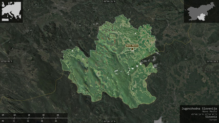 Jugovzhodna Slovenija, Slovenia - composition. Satellite