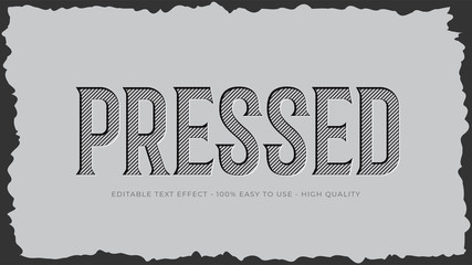 vintage editable text effect