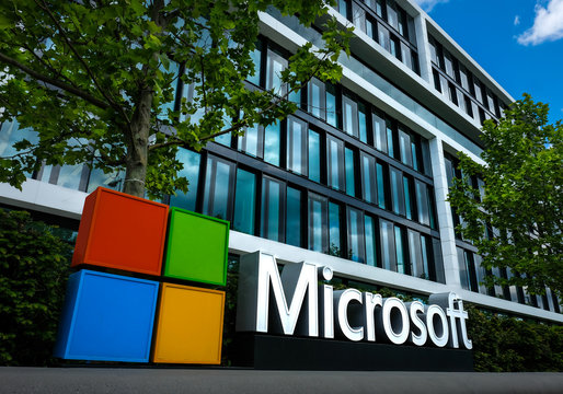 Microsoft Headquarters in Munich, Germany - May 24, 2020