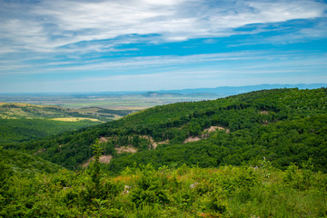 Obraz premium landscape with green hills