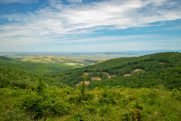landscape of the hills