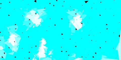 Light blue, green vector poly triangle template.