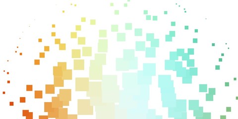 Light Green, Yellow vector template in rectangles. New abstract illustration with rectangular shapes. Best design for your ad, poster, banner.