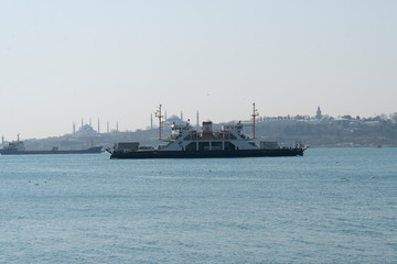 cargo ship in the port