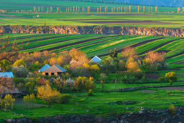 View of Kurtan village in the Lori Province of Armenia