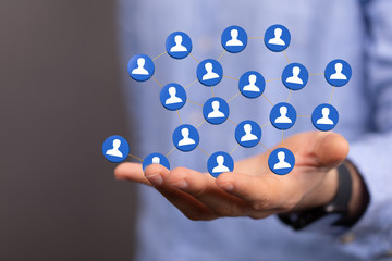 Business and communications group digital team.