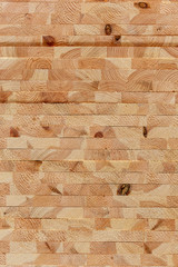 stacked pine wood planks, close-up