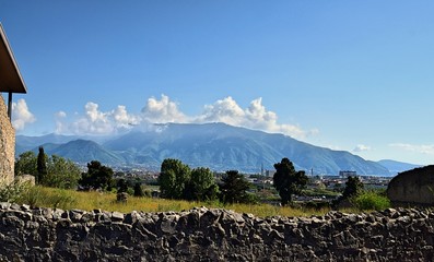 Mountain view from Pompeii