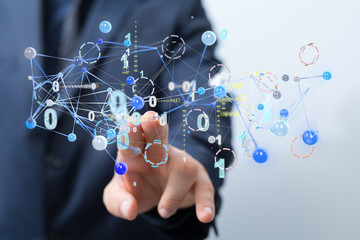 Abstract technology group and data.