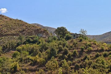 summer landscape of the Turkish mountains with green trees