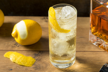 Alcoholic Whiskey and Soda Highball