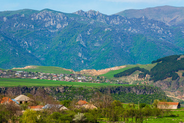 View of Arevatsag village in the Lori Province of Armenia