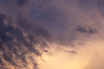 clouds at sunset