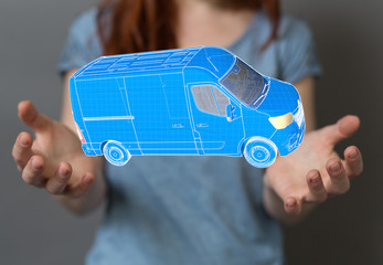 logistics and delivery concept digital  3d.