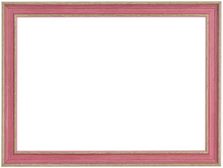 .Red photo frame highlighted on a white background