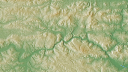 Zasavska, Slovenia - outlined. Physical