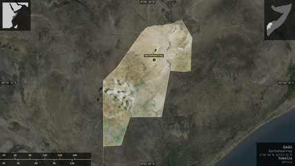 Gedo, Somalia - composition. Satellite