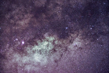 Space Background With Stars - Milky Way's Center