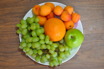fresh fruits collected from my garden