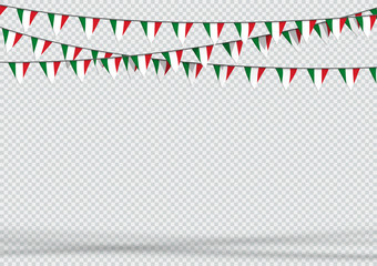 Bunting Hanging Banner Italy Flag Triangle Background