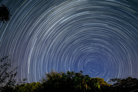 Starry Star Trail background