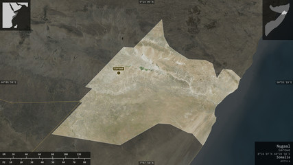 Nugaal, Somalia - composition. Satellite