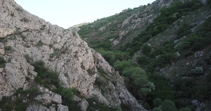 valley and mountains, drone footage 4k. turkey Mountain Pass. Drone shoot of the mountains in sunny Turkey