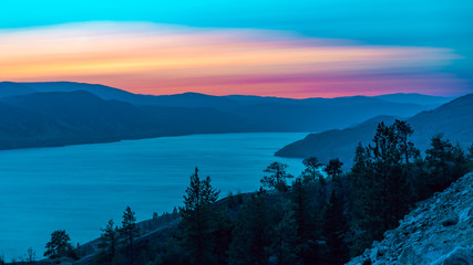 A Beautiful abstract Sunset in the Okanagan valley.
