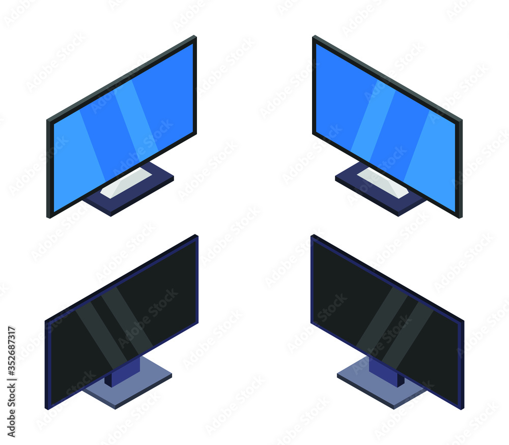 Poster isometric television