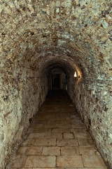Fototapeta na wymiar Сorridor of the old fortress