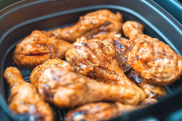 Beautiful healthy cooked chicken thighs or wings