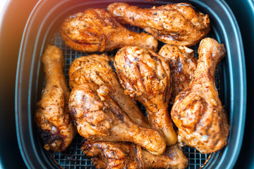 Beautiful healthy cooked chicken thighs or wings