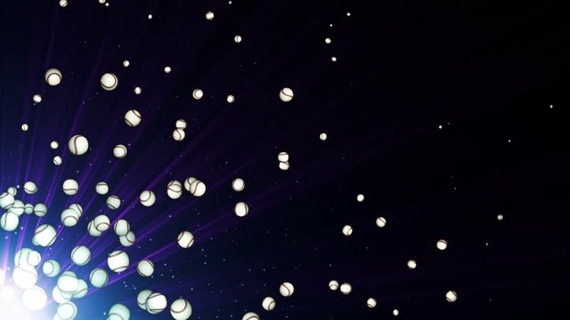 Flying Baseball Ball Animation, Background, Loop, 4k
