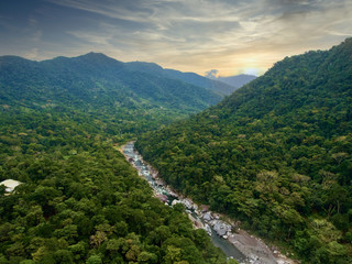 Río Cangrejal en La Ceiba, Honduras