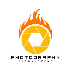 photography logo design concept vector