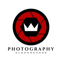 Naklejka premium photography logo design concept vector
