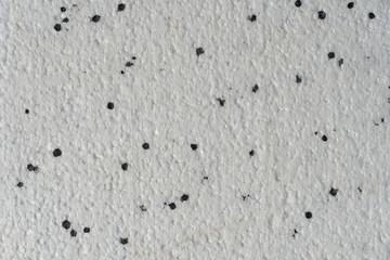 Empty white background, texture. White rigid polistirol plate for insulation of residential building facade.
