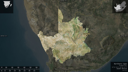 Northern Cape, South Africa - composition. Satellite