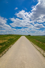 Landscape around the town of Myjava