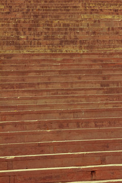 long stairs towards the buland darwaza at Fatehpur Sikri Agra