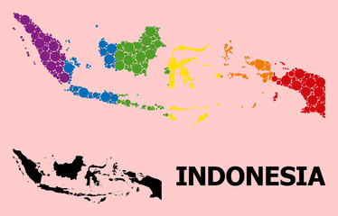Spectrum Mosaic Map of Indonesia for LGBT