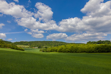 Landscape around the town of Myjava